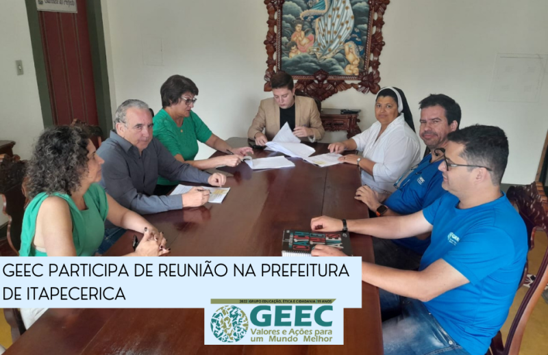 GEEC participa de reunião na Prefeitura de Itapecerica-MG