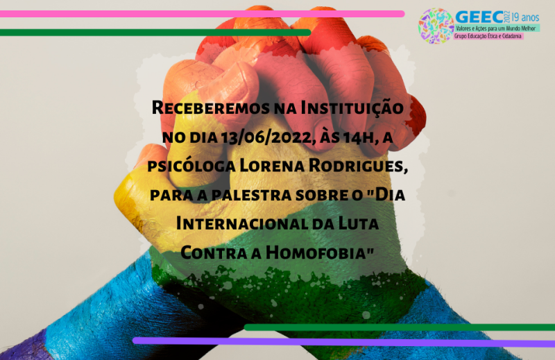 Palestra sobre o "Dia Internacional contra a Homofobia"