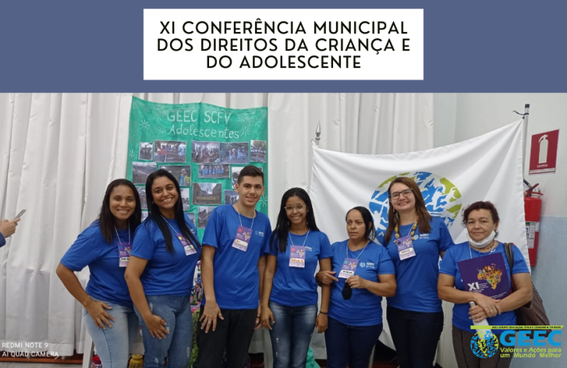 GEEC participa da XI Conferência Municipal dos Direitos da Criança e do Adolescente